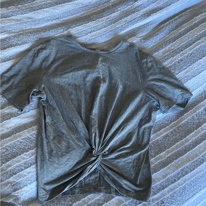 Lululemon top , NWOTs! Gray color, size 8 crop length